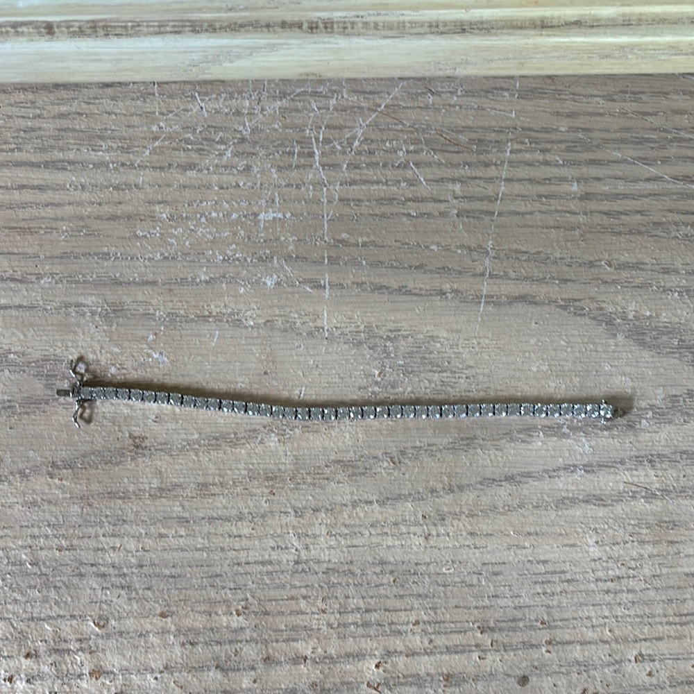 Silver Cubic Zirconia Tennis Bracelet
